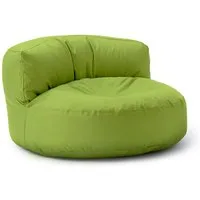 Lumaland Sitzsack Round Sofa Sitzkissen Bean Bag Couch Lounge, inkl. Rückenlehne In-& Outdoor 90x90x50cm