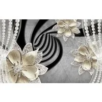 Papermoon Fototapete Muster mit Blumen