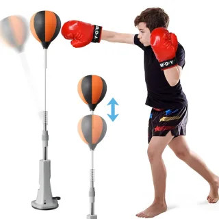 Bominfit 115-135cm Adjustable Height Boxing Reaction Ball Heavy-duty Vertical Boxing Target Fitness Equipment for Punchi