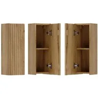 Lomadox Hängeschrank NEWPORT-56-EVOKE 20 cm breit mit 1 Tür, Eiche mit gerillter Front