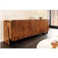 riess-ambiente Sideboard BRASIL 175 cm braun – Massivholz, sechs Fächer, montiert (Einzelartikel, 1 St), großzügige Kommode mit viel Stauraum – ideal für dein Wohnzimmer