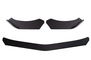 Universal Frontspoiler Spoiler Lippe Stoßstange in Matt Schwarz