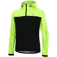 Airtracks Fahrradjacke Herren Fahrradjacke Regenjacke Pro Line mit Kapuze (Fahrrad Regenjacke Wind & Wasserdicht) Wassersäule: 10.000 mm leicht & atmungsaktiv » S M L Xl XXL XXXL «