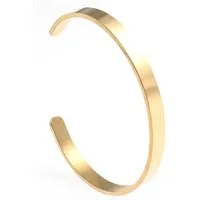 BUNGSA Armband Armreifen Basic 6 mm aus Edelstahl Damen gold (1 Armband, 1-tlg), Bracelet Armschmuck