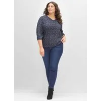 Sheego Klassische Bluse Tunika 3/4-Arm