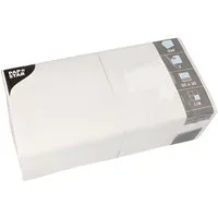 PAPSTAR Papierserviette Servietten, 3-lagig 1/4-Falz 33 cm x 33 cm weiss 250 Stk