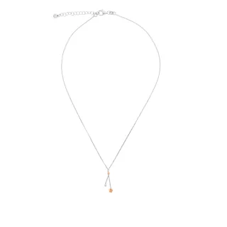 Orphelia 'Lorelei' Damen-Kette mit Anhänger aus 925er Sterlingsilber, Silber/Rosé, ZK-7386