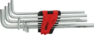 KS Tools Innensechskant-Winkelstiftschlüssel-Satz, extra lang, 10-tlg - 151.4980