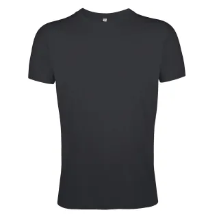 SOLS Herren Regent Slim Fit T-Shirt mit kurzen Ärmeln (Dunkelgrau)