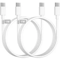 Futurea iPhone Samsung USB-C Kabel 100W Ladekabel 1m 2m USB-C Smartphone-Kabel, USB-C, USB Typ C, USB C, USB Typ C (100 cm), für iPhone 15 16 Pro Max Plus, iPad Mini, Samsung, Android