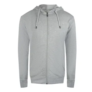 Cavalli Class Kapuzenpullover Mit Auffälligem Blumenlogo, Grau, Mit Reißverschluss