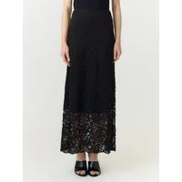 Y.A.S Maxirock YASLACEY HW LONG LACE SKIRT S. NOOS Materialmix, high waist