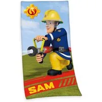 Feuerwehrmann Sam Badetuch Feuerwehrmann Sam, Velours (1-St), mit dem tollem Motiv