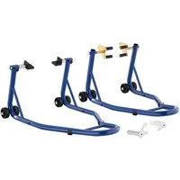 MSW Motorrad-Hauptständer 2 Montageständer Aufbocker Motorradheber Vorder- und Hinterrad 200 kg