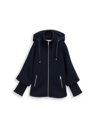 Tom Tailor - Scuba Cape Jacke mit Kapuze sky captain blue - Gr. - XXXL