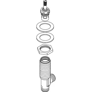 Ideal Standard Seitenventil MELANGE 3L WT, warm A962055NU