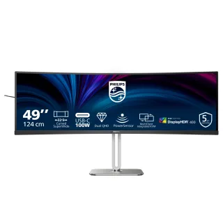 Philips 5000 Series 49B2U5900C Curved-Monitor 124cm (48.8") DQHD | 49b2u5900c/00 | VA - 4ms
