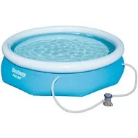 Bestway Schwimmbecken Bestway Fast-Set-Pool 57270 Gartenpool 305x76cm Pumpe Swimmingpool
