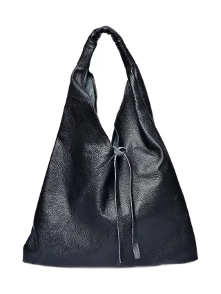 Anna Luchini Schwarz Rindsledertasche