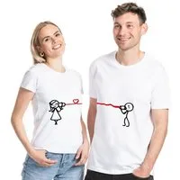 Youth Designz T-Shirt Hearing The Love Pärchen Fun T-Shirt mit süßem Frontprint
