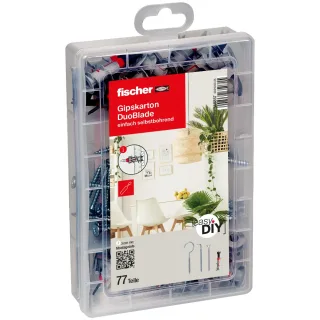 Fischer EasyDIY Box Gipskarton DuoBlade (77 Teile) - 548857
