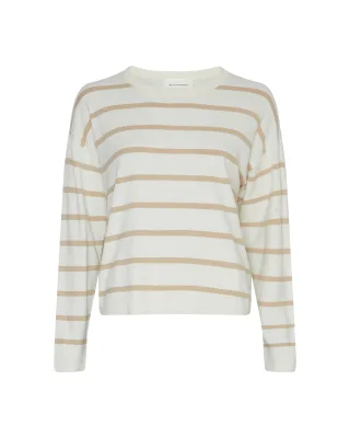 msch copenhagen - MSCHMaura Rachelle Pullover STP V Ice Wht Pep - Gr. - M