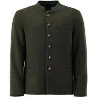 OS Trachten Trachtenjanker Enage Slim Fit, Stehkragen, Wolle