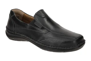 Josef Seibel Herrenschuhe 44967 859 100 NEW ANVERS 67 Slipper Schwarz Bequem ...