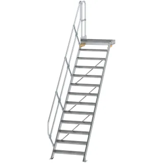 Munk Treppe mit Plattform 45° Stufenbreite 800 mm - 600453