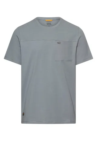 camel active - T-Shirt mit Brusttasche stormy blue - Gr. - M
