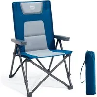 TIMBER RIDGE Campingstuhl Klappstuhl mit Gepolstert, 260 KG belastbar (1 St), mit Tragetasche, für Camping, Wandern & Picknick