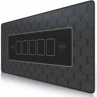 CSL Spieltisch XXL Profi Pokermatte 90 x 40cm, Tischauflage für Poker, Pokertisch Auflage, Gummiunterseite für stabilen Halt, abwaschbar