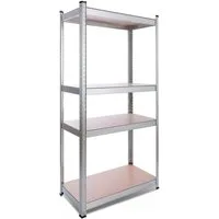 Arebos Schwerlastregal 160x80x40 cm, 5 Böden, 320 kg Traglast, Steckregal, Lagerregal, Flexibel einsetzbar: für Werkstatt, Garage, Keller oder Lager