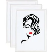 IDEAL TREND Bilderrahmen 3er 5er Set Classic Leichter Kunststoff Bilder Foto Rahmen Poster Sc