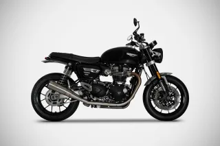 Sport Auspuff ZARD Conical Carbonkappe Edelstahl Triumph Speed Twin 1200 Bj.2021-2023 Typ:DD04 EURO5