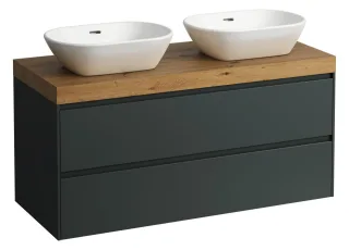 LAUFEN WTU+WT-Platte LANI 495x1185x580 m.Aus re+liPL.65 mm (wildeiche)2Schubl verkgr, H4065741122661 H4065741122661