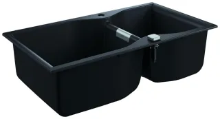 GROHE Kompositspüle K700 31658 2 Becken 900x500mm granit schwarz, 31658AP0 31658AP0
