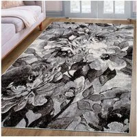 OTTO home Teppich Almrose, rechteckig, Höhe: 9 mm, mit besonders weichem Flor, Blumen Muster, florales Design, Kurzflor