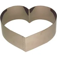LARES Herzkuchenform 6002-2, Herzbackform mittel, aus rostfreiem Edelstahl, Made in Germany