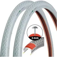 Filmer Fahrradreifen 2x Fahrrad-Reifen 28 x 1,5 Zoll ETRTO 40-622 Grau, (Set, 2-tlg., 2x Reifen), 28" Universal Fahrradreifen Fahrrad-Mantel Fahrrad-Decke Retro-Design