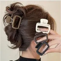 LuxusKollektion Haarklammer 4er Pack Quadratische Kleine Haarspangen Damen Dünnes Haar Matte