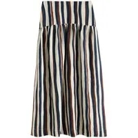 Next Maxirock Maxirock aus Leinenmix mit tief angesetzter Taille (1-tlg)