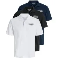 Jack & Jones Poloshirt (Spar-Set, 3er-Pack) mit besticktem Logo