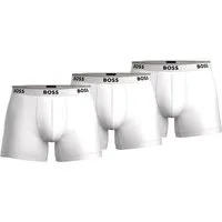 BOSS Boxer Brief 3P Power Herren Unterwäsche (Dreierpack, 3-St., 3er-Pack) figurbetonter Cyclist mit etwas längerem Bein im Dreierpack