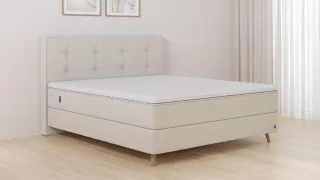 BRUNO Boxspringbett Premium 140x200cm in Glory Soft Beige | Matratzen-Härtegrad: Links H2 / Rechts H2 | mehrfach ausgezeichnet in Design & Qualität