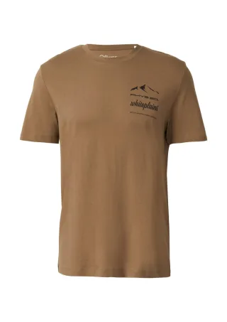 s.Oliver Red Label - T-Shirt mit Crew Neck und Frontprint braun - Gr. - XXL