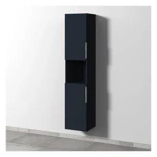 Sanipa 3way Hochschrank mit 2 Türen und 1 offenem Fach, Marine-Matt UP1141R