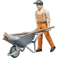 Bruder® Spielfigur bworld Kommunalarbeiter (62130), Made in Europe
