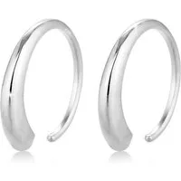 Elli Paar Creolen Creolen Ohrhänger 925 Sterling Silber