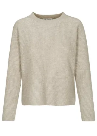 IN LINEA - Pullover, Rundhals, 1/1-Arm 842 STONE MEL. - Gr. - 42
